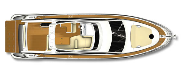 Azimut 60 layout diagram - topside
