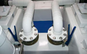 Crash pumps on the Bertram 64