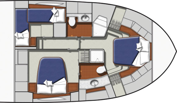 Bertram 54 layout diagram