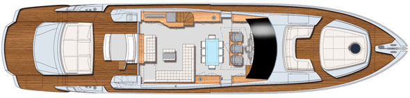 Pershing 82 - Main Deck