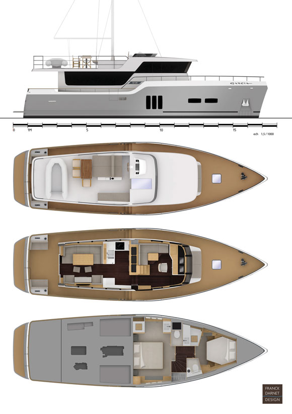 Garcia Trawler 54 deck plans
