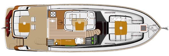 Magellano 50 Main Deck Layout Diagram