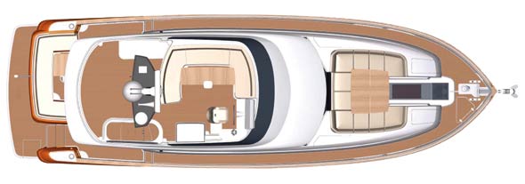 Magellano 50 Flybridge layout diagram