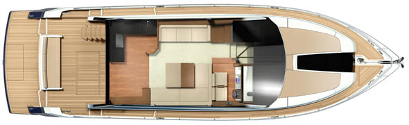Fairline Squadron 50 layout diagram