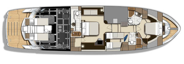 Marquis 630 layout diagram - lower deck