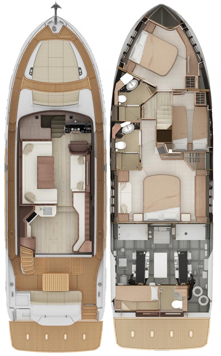 Absolute Navetta 52 deckplans