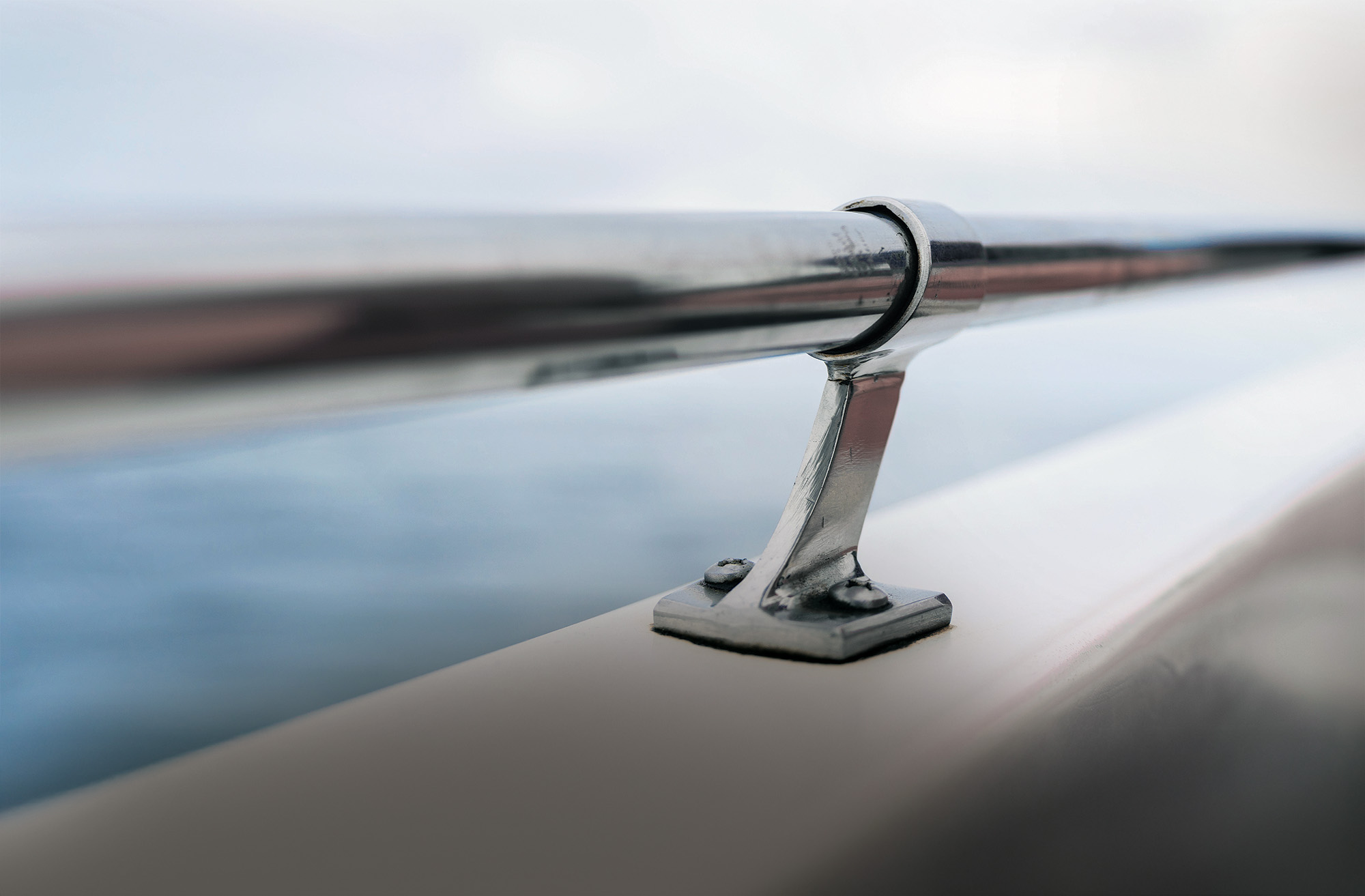 handrail on a boat