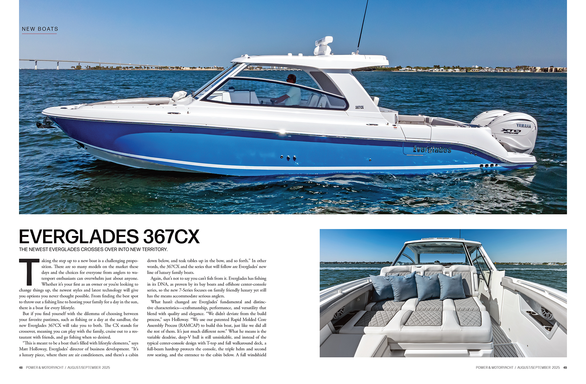 magazine spread