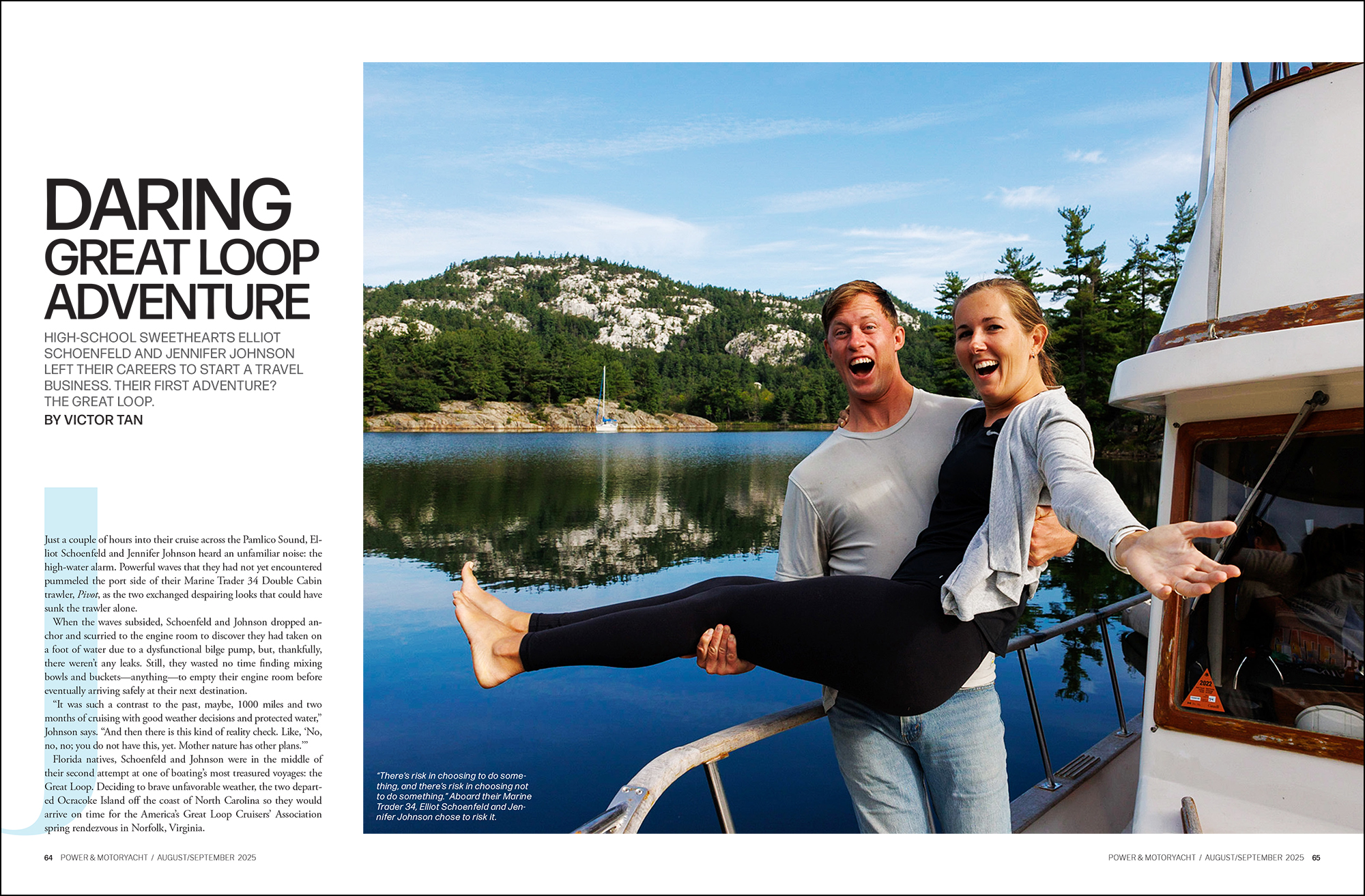 magazine spread