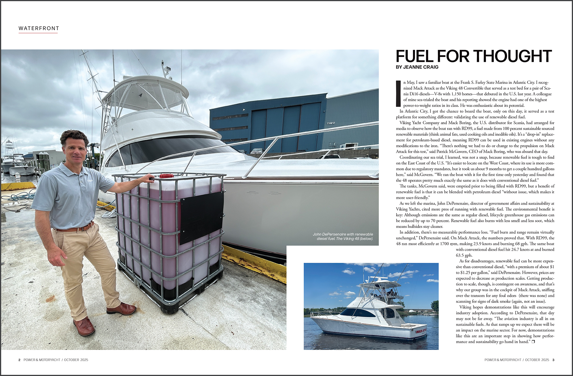magazine spread