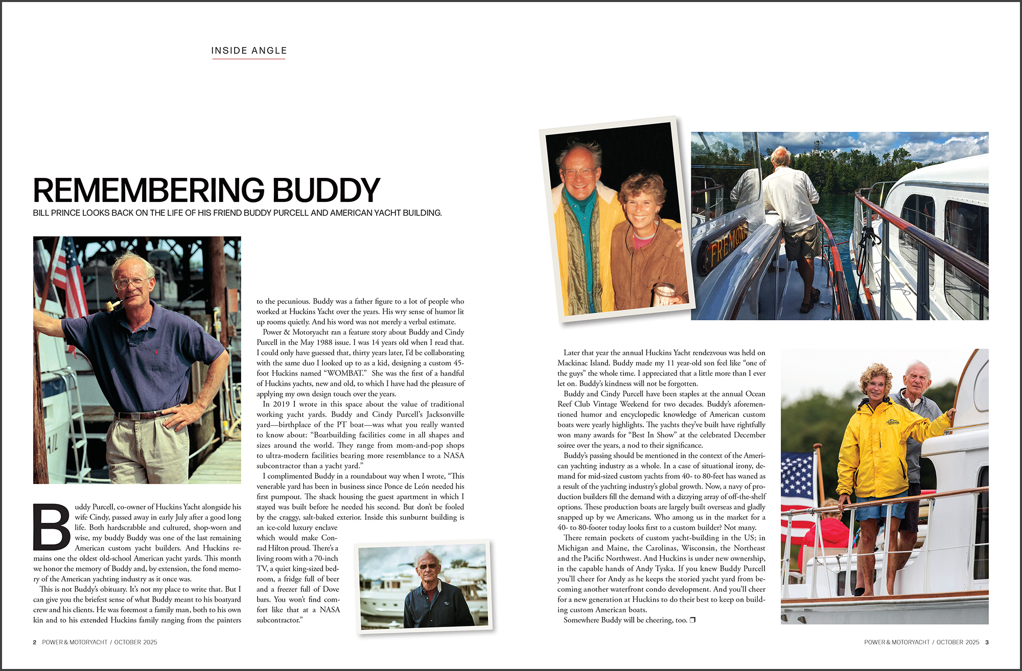 magazine spread