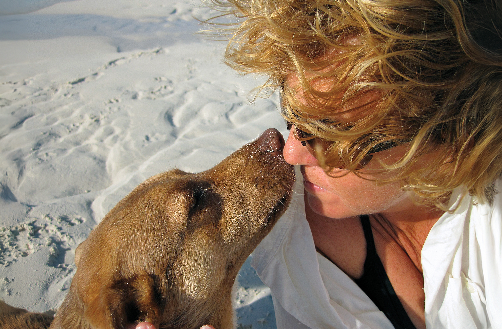 Wendy Mitman-Clarke and her dog Maya