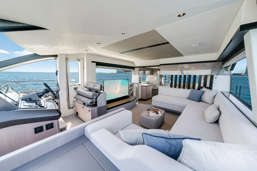 Salon on a yacht
