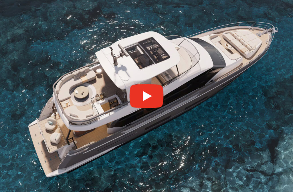Azimut 82 Fly seen from above