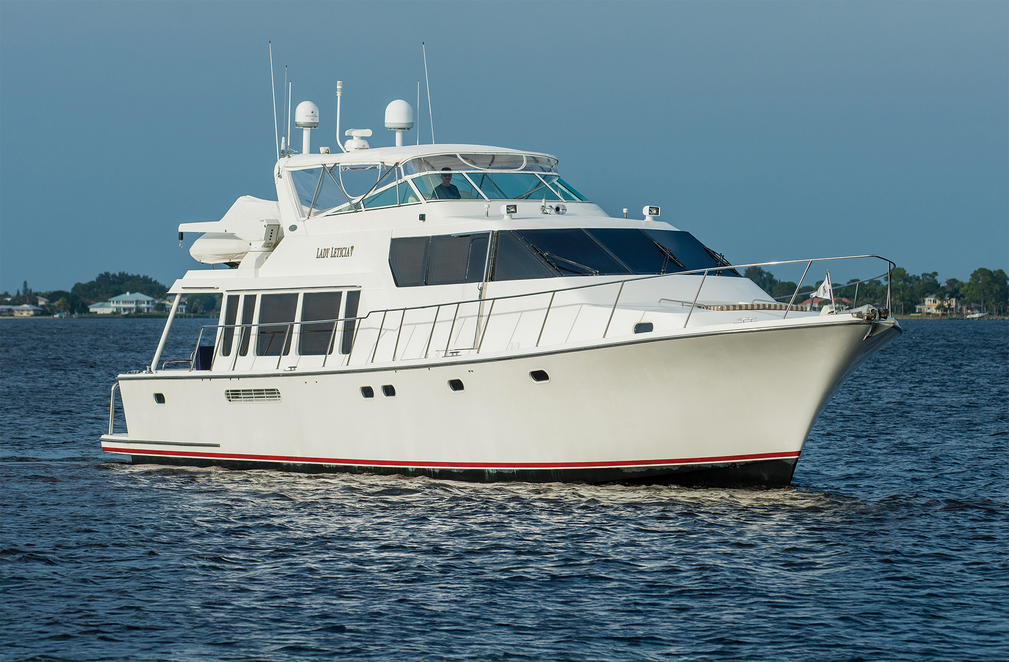 Lady Leticia V 85-foot white motor yacht