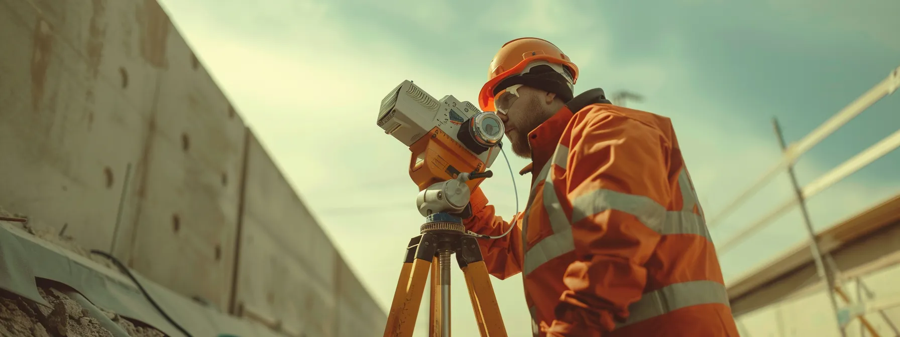 Total Station Accuracy: Essential Verification Techniques 1 a surveyor adjusting the prism on a total station, ensuring precise measurements with expert calibration.