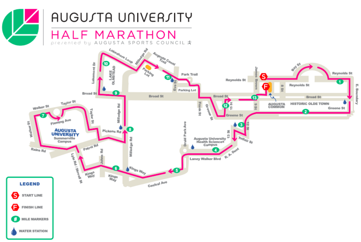 , 13.1 GA Feb 2022 Run 2022 Augusta Half Marathon, 10K, 5K