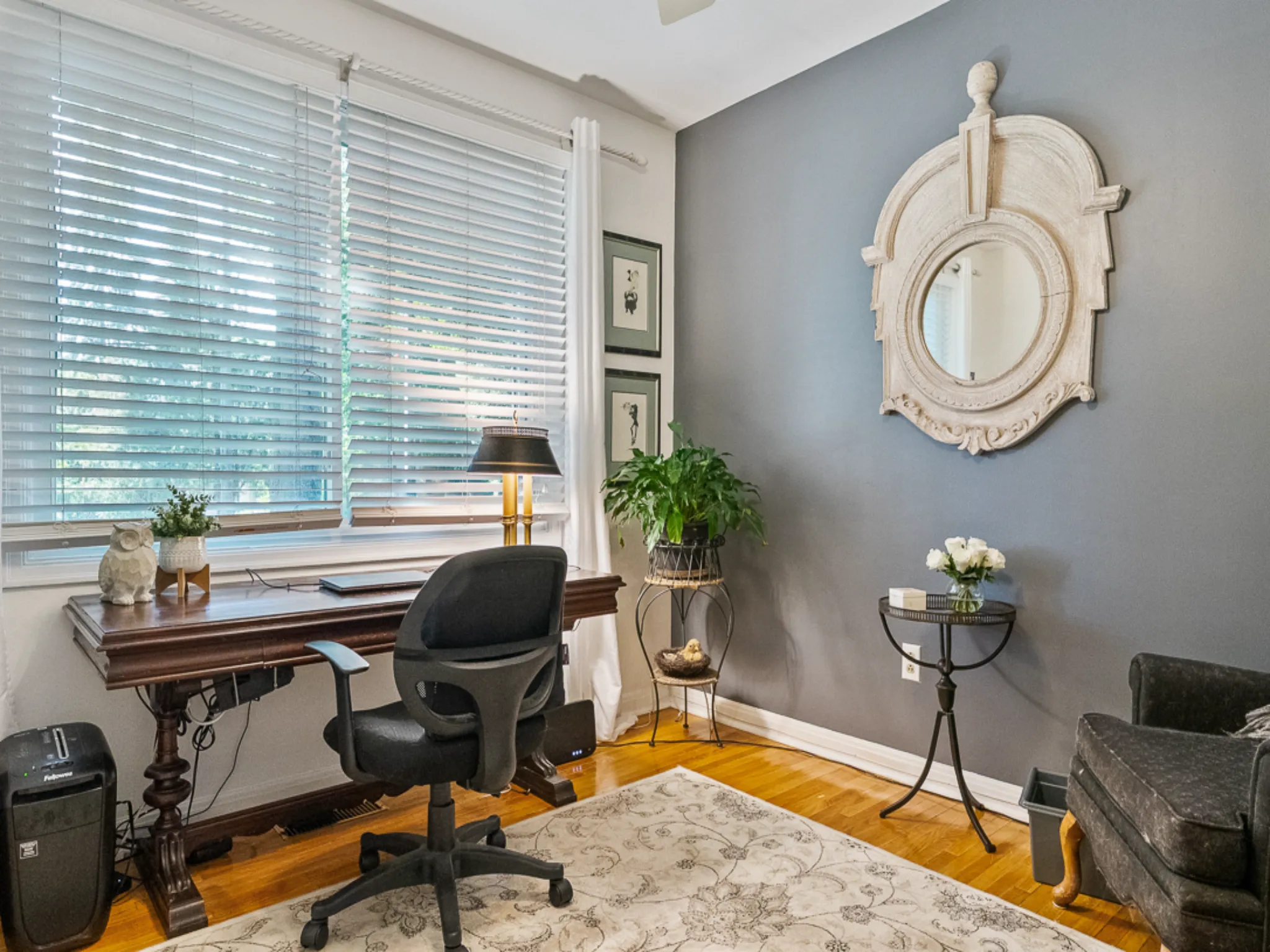 office space with beautiful views of trees