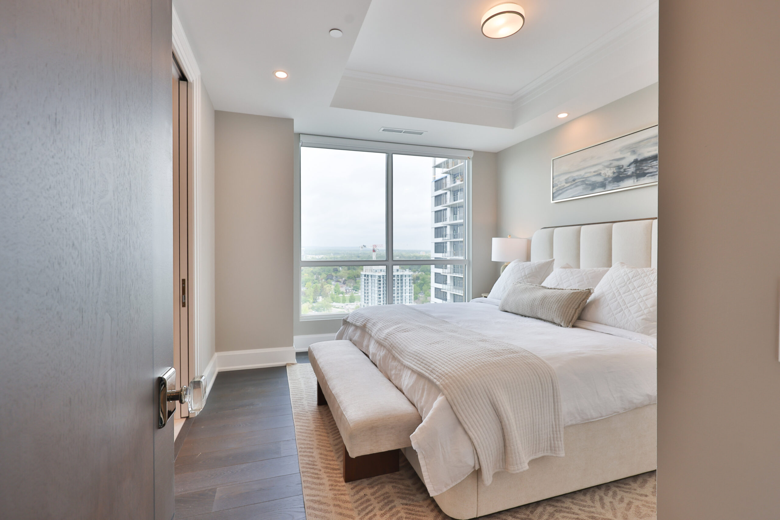third bedroom with window views