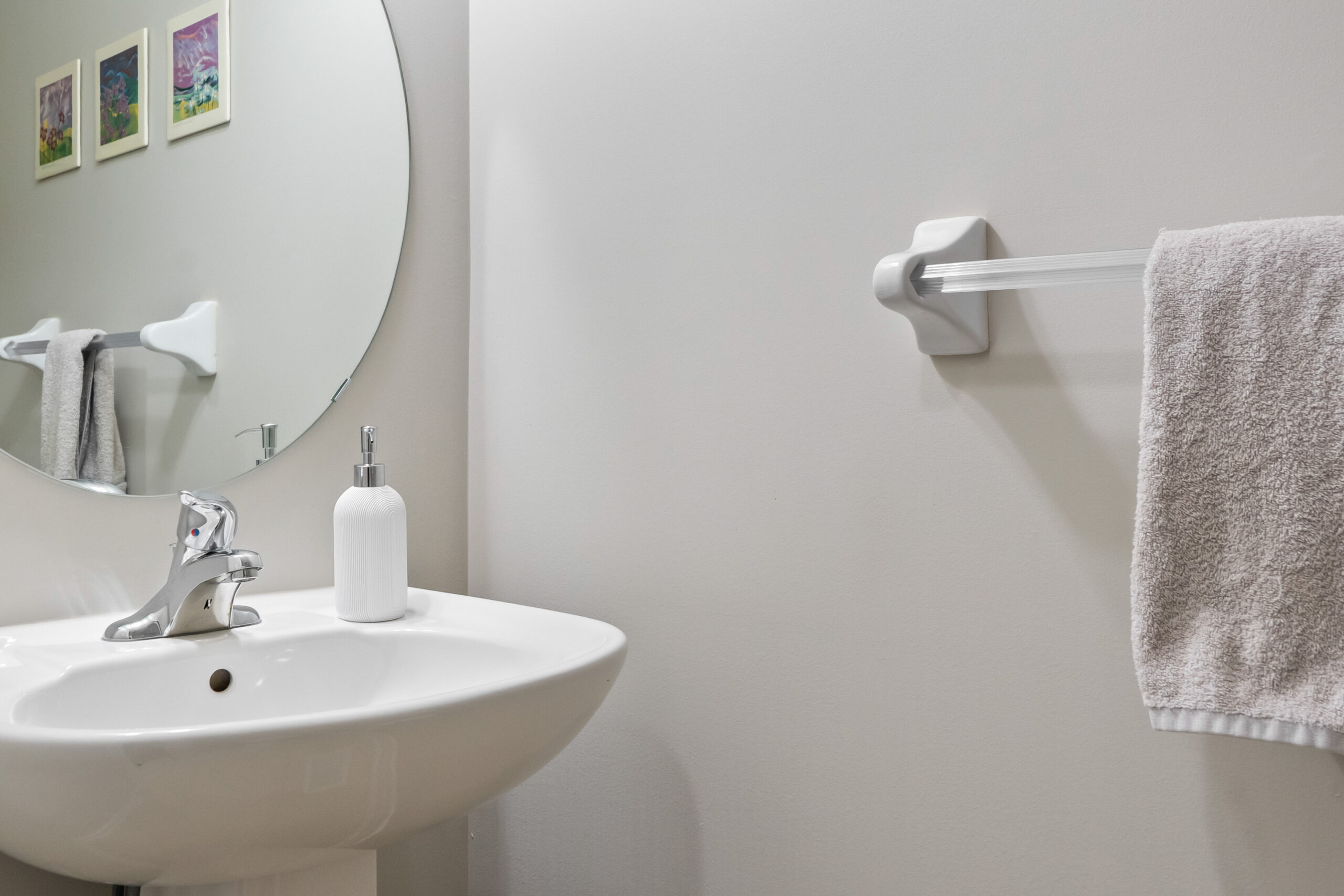 main floor two piece powder room