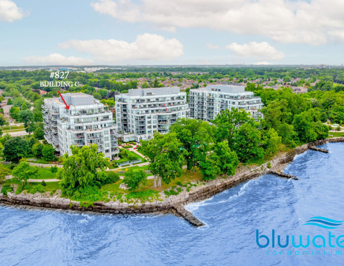 Waterfront unit with large balcony