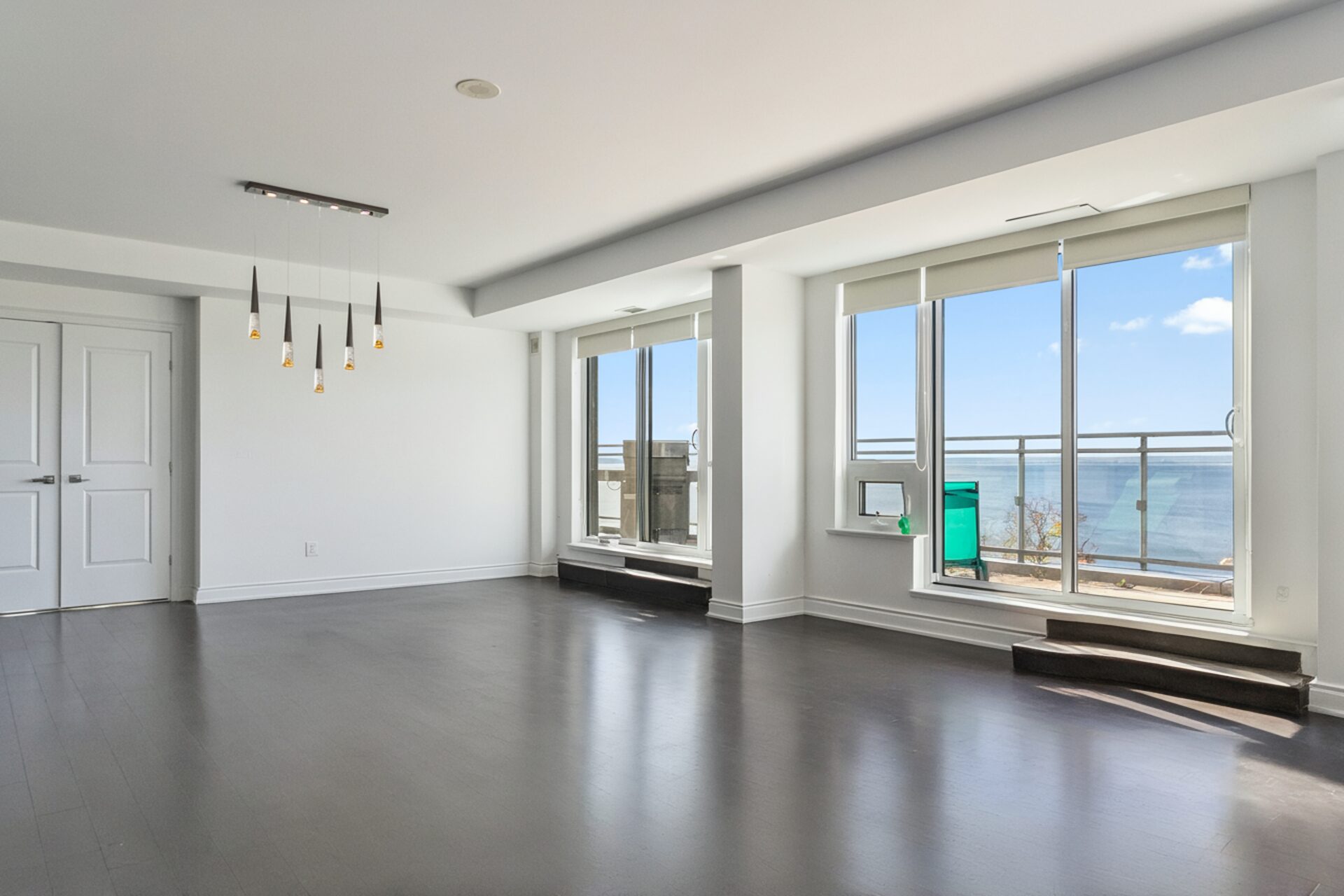 large open concept floor plans with access to balconies