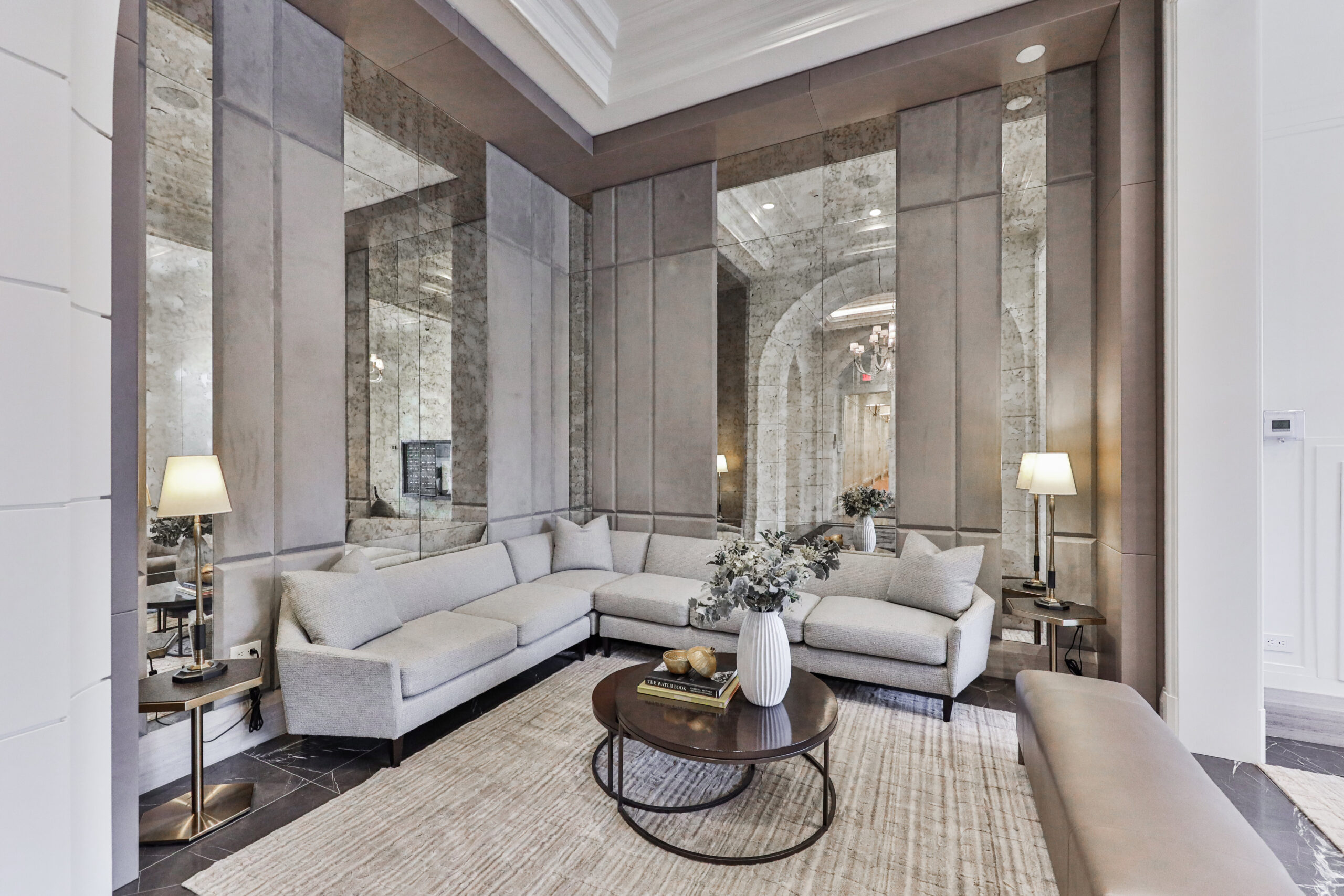 lounge area just outside foyer