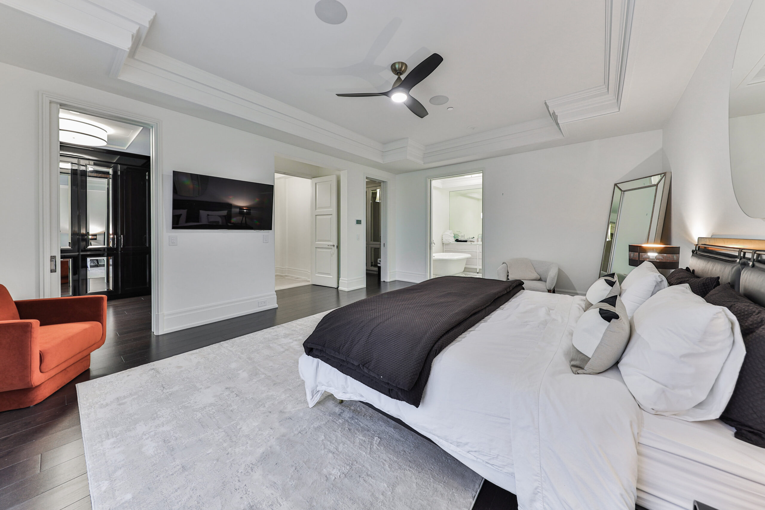 principal bedroom showing access to closet and principal ensuite