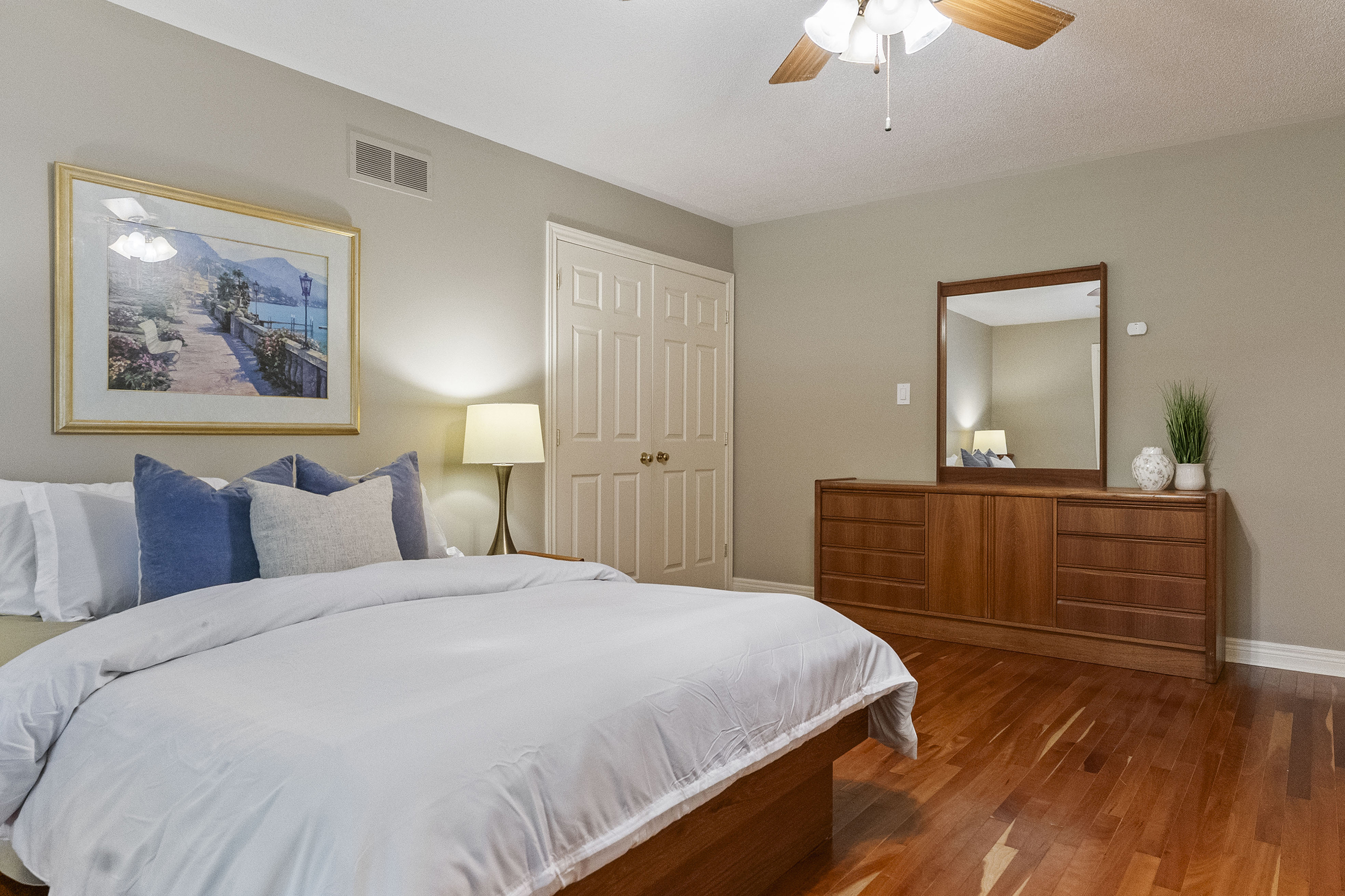 principal bedroom featuring double doors