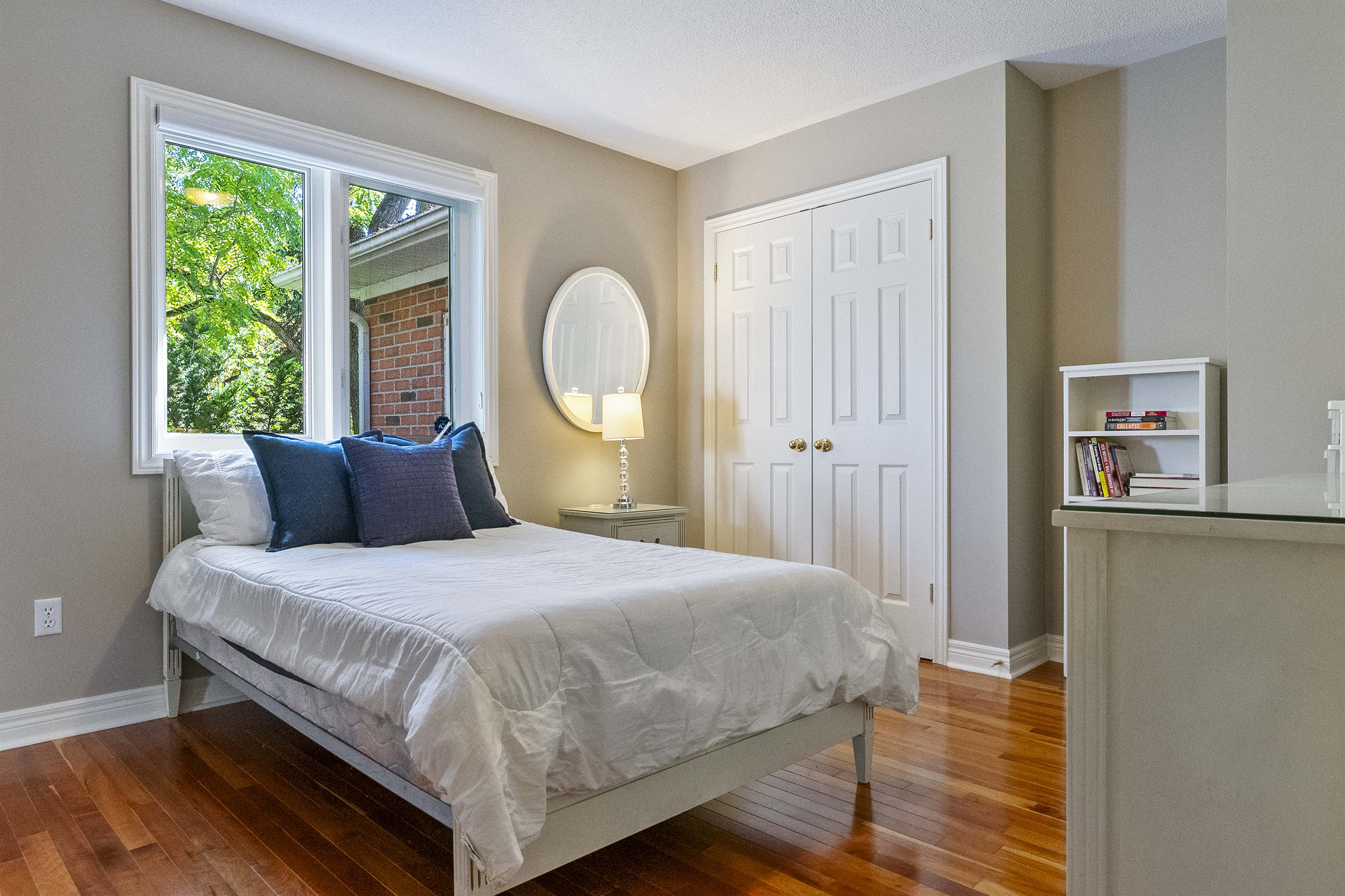 Bedroom 2 with large bright window