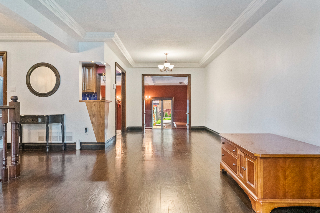 living room looking into the dining room