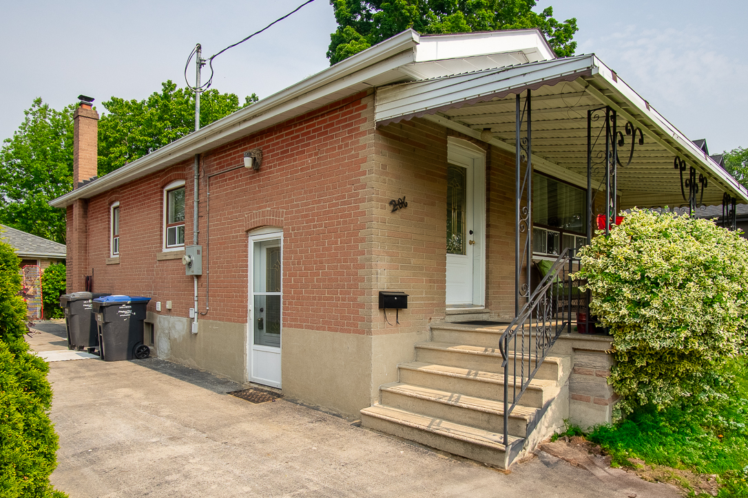 Front view of house with drive way