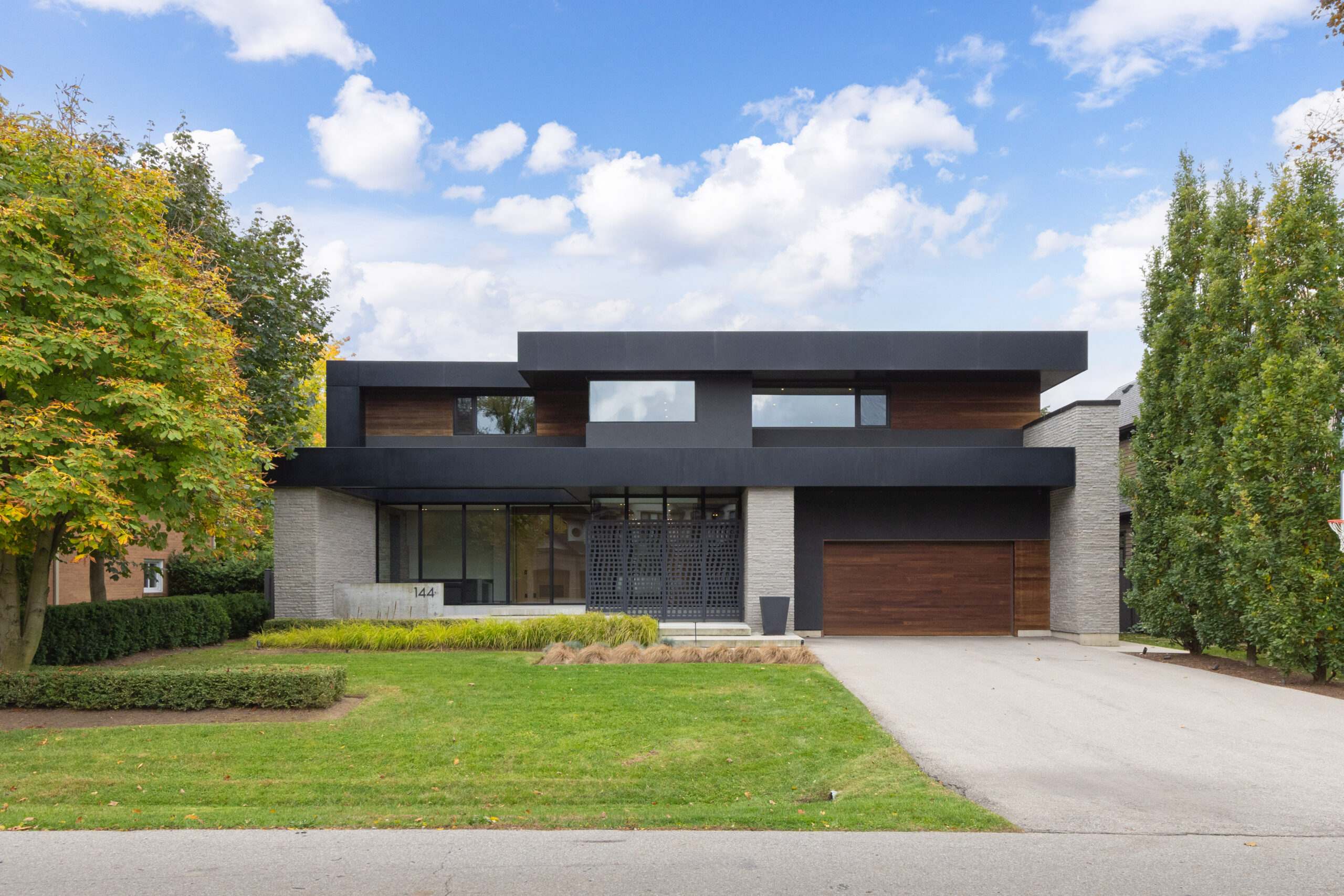front day view of house showing brick and siding colors