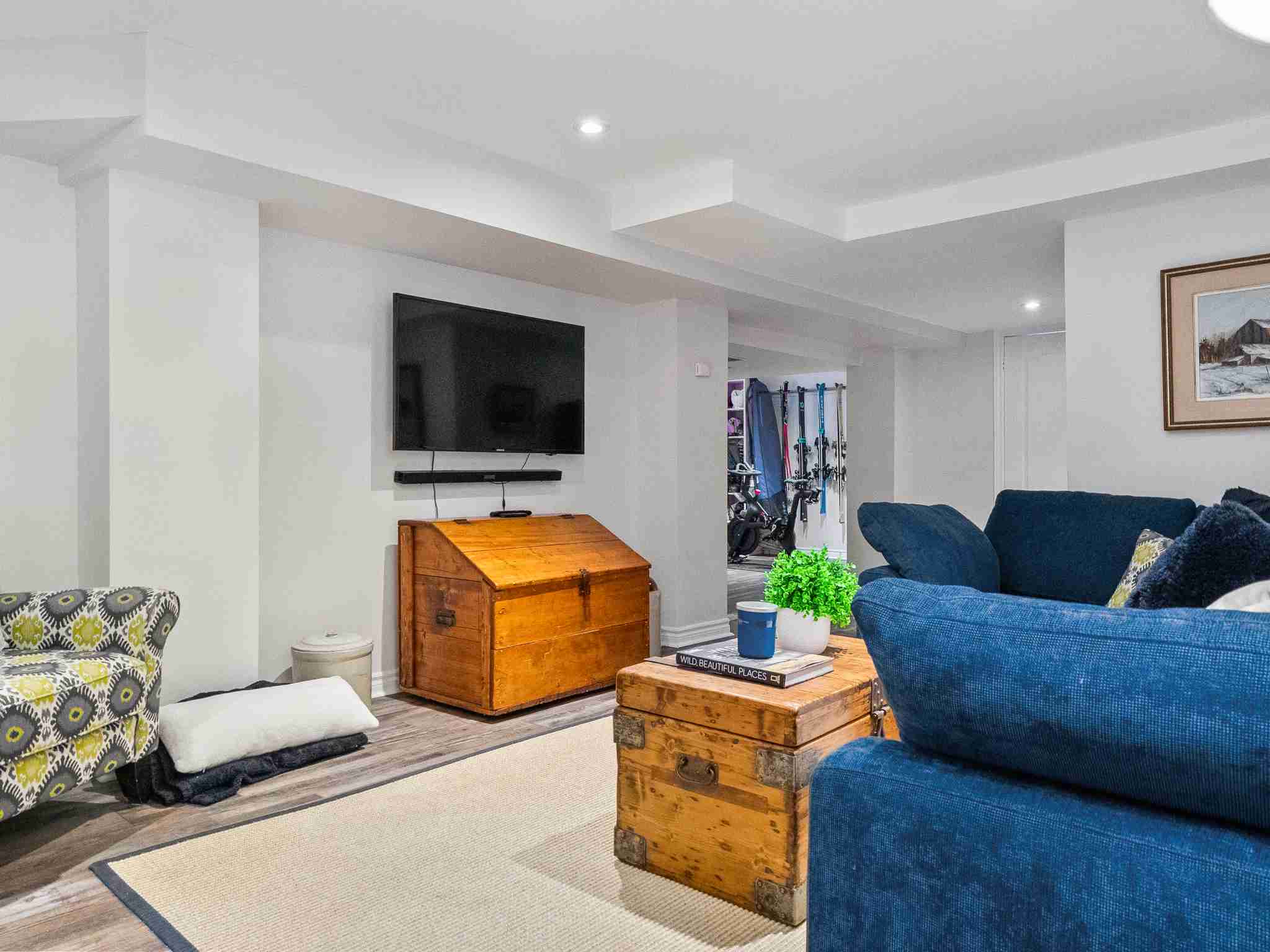 lower level recreation room/entertainment area