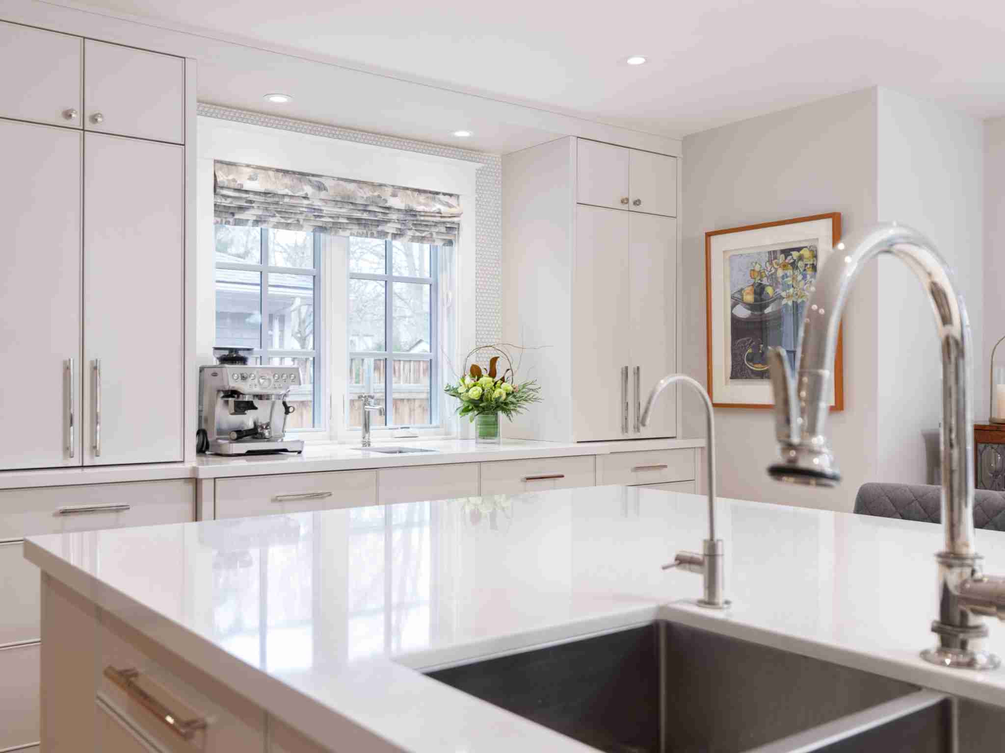 stainless steel sink fixture, square over sized sink.