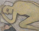Man in Bed - Jogen Chowdhury - Auction May 2006