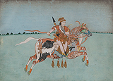 Composite Horse with a Female Rider -   - Indian Miniature Paintings and Works of Art