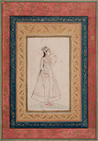 A Portrait of a Princess -   - Indian Miniature Paintings and Works of Art