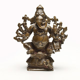 Ten Armed Ganesha with Consort -   - Indian Miniature Paintings and Works of Art