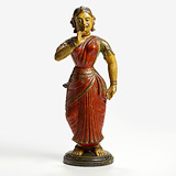 Devdasi (Temple Dancer) -   - Indian Miniature Paintings and Works of Art