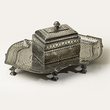 Paan Dan with Associated Tray -   - Indian Miniature Paintings and Works of Art