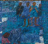 A Dead Man on The Street: Is it you Krishna? - Arpita Singh - Modern Evening Sale | Mumbai, Live