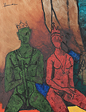Untitled (Paris Suite) - M F Husain - Modern Evening Sale | Mumbai, Live