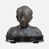 Untitled (Portrait of Nirmal Sengupta) - Meera Mukherjee - Modern Evening Sale | Mumbai, Live