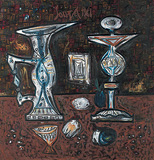 Still Life with Fruit - F N Souza - Modern Evening Sale | Mumbai, Live