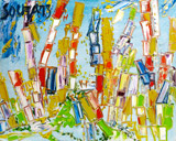 Manhattan - F N Souza - Modern Evening Sale | Mumbai, Live