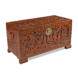 CARVED CHINESE CHEST -   - The Design Sale