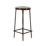 STOOL WITH SQUARE BASE, PIERRE JEANNERET -   - The Design Sale
