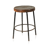 STOOL WITH CIRCULAR BASE, PIERRE JEANNERET -   - The Design Sale