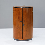 ART DECO CYLINDRICAL CORNER CABINET -   - The Design Sale
